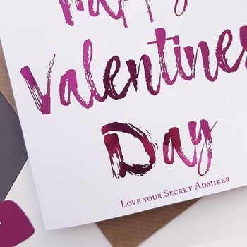 Foiled Valentine's Day Card | Boyfriend Or Girlfriend, 3 of 4