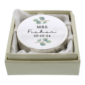 Personalised Ring Box With Botanical Design, 7 of 7