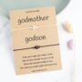 Godmother And Godson Wish Bracelet Set, thumbnail 1 of 4