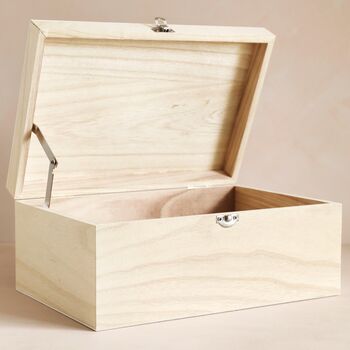 Personalised Pet Box Of Treats Wooden Hamper Box, 3 of 4