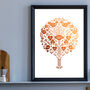 Personalised Family Tree Foil Print, thumbnail 2 of 5