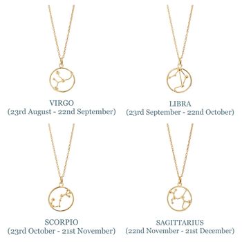 Gold Astrology Necklace, 6 of 6