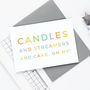 Candles And Streamers Birthday Card, thumbnail 2 of 2