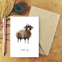 Christmas Swaldale Sheep Greetings Card, thumbnail 1 of 6