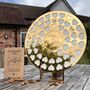 Gold Heart Wedding Guest Book Alternative – White Table Decor For Big Weddings, thumbnail 1 of 3