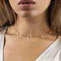 Sterling Silver Real Diamond Choker Necklace, thumbnail 4 of 4