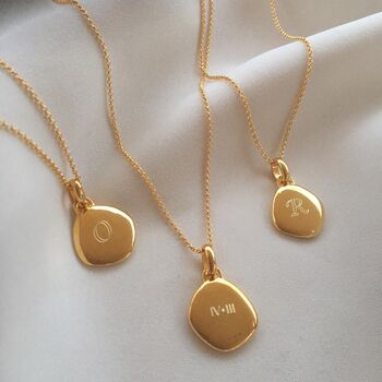 Personalised Initial Pebble Necklace, 4 of 9