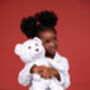 Lilly Girls Check Pyjama Set With Matching Teddy Bear, thumbnail 7 of 8