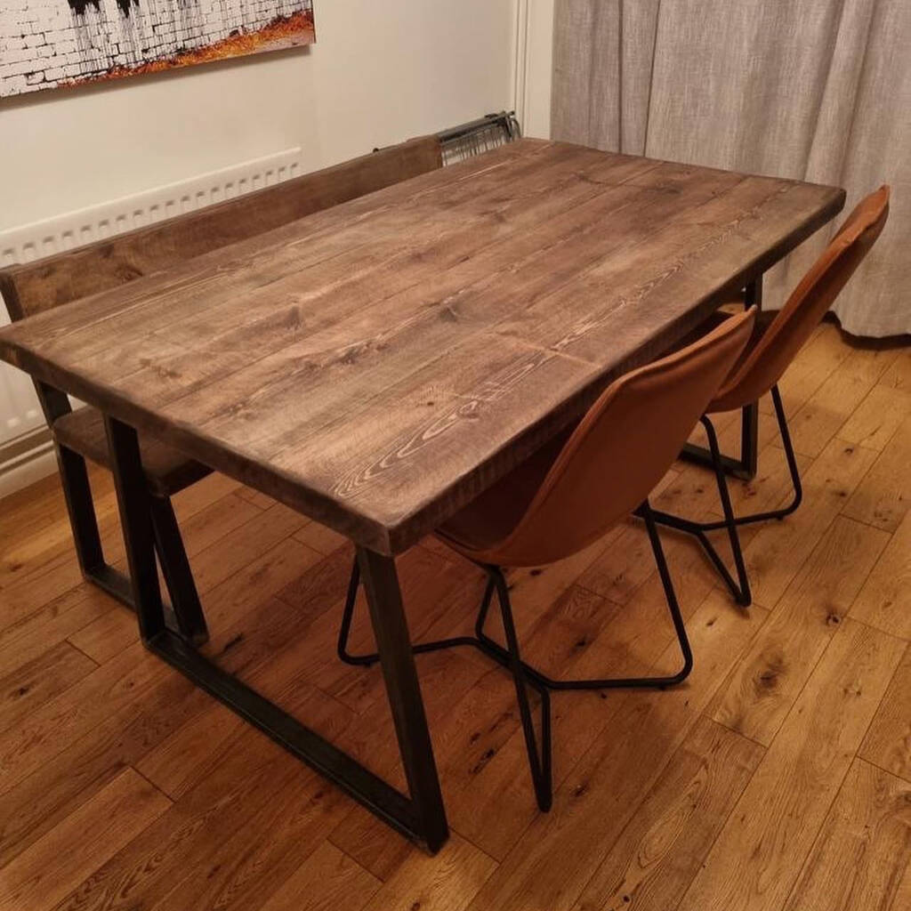 Industrial 50mm Thick Dining Table