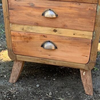 Handcrafted Wooden Chest Of Drawers, 3 of 3