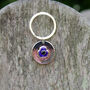 Purple Poppy Flower Key Ring, thumbnail 1 of 4