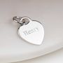 Personalised Children's Silver Heart Skinny Bracelet, thumbnail 4 of 6