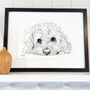 Personalised Pet Line Drawing, thumbnail 1 of 11