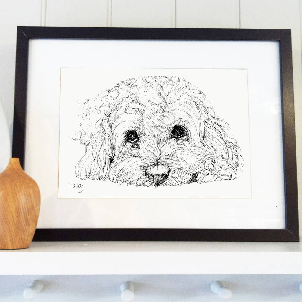 Personalised Pet Line Drawing, 1 of 11