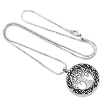 Tree Of Life Ashes Pet Urn Pendant Necklace, 3 of 5