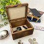 Personalised Wooden Cufflink And Watch Box, thumbnail 8 of 11