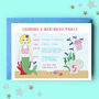 Personalised Mermaid Children Party Invitations, thumbnail 1 of 4