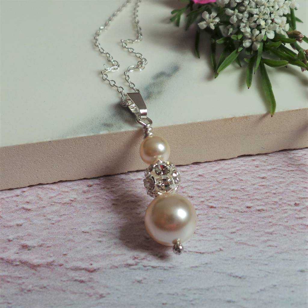 Ella Ivory Pearl Bridal Necklace By Jewellery Made By Me ...