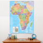 Map Of Africa Political Boundaries Poster, thumbnail 1 of 5