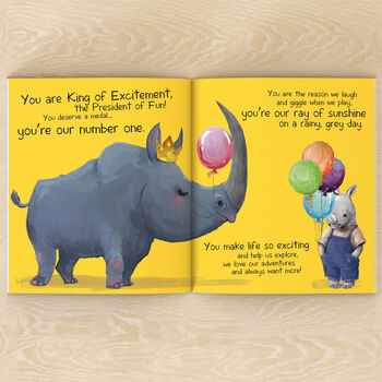 Personalised King Of Dads Fathers Day Book, 9 of 12