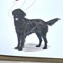 Flatcoated Retriever Mother's Day Card, thumbnail 5 of 5