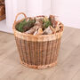 Unpeeled Log Basket With Lining, thumbnail 5 of 10