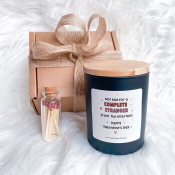 Funny Valentines Day Candle Gift Set For Online Dating, 3 of 5