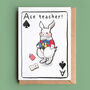 'Ace Teacher' White Rabbit Card, thumbnail 1 of 2