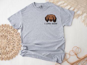 Long Haired Dachshund Adult T Shirt, 3 of 6