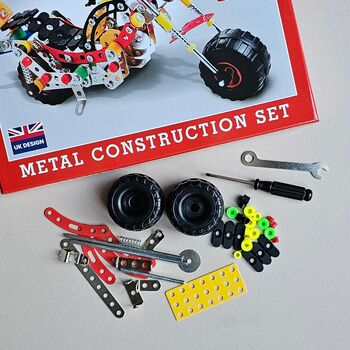 Chopper Motorcycle Metal Construction Set, 2 of 4