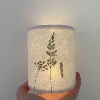Hedgerow Embroidered Lantern, 3 of 6