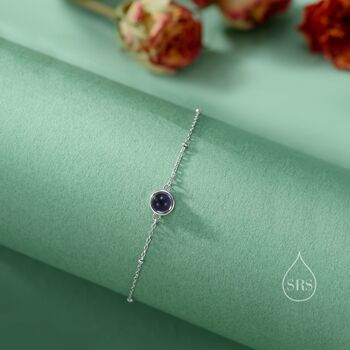Sterling Silver Genuine Amethyst Bracelet, 2 of 12