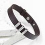 Personalised Men's Tag Leather Bracelet, thumbnail 5 of 8