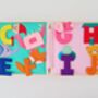 'My First Abc' Sensory 100% Sewn Fabric Quiet Book, thumbnail 3 of 8