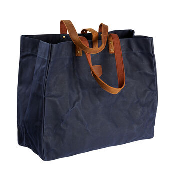 Waxed Canvas Tote Bag, 8 of 10