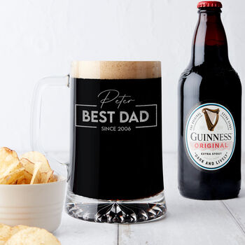 Best Dad Since Personalised Beer Tankard, 2 of 5