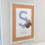 Personalised Animal Alphabet With Frame, thumbnail 5 of 6