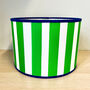 Carnival Lampshade In Emerald Green Stripe, thumbnail 2 of 5