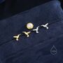 Cute Hummingbird Stud Earrings In Sterling Silver, thumbnail 1 of 11