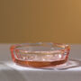 Vintage Glass Trinket Bowl / Dish Light Pink, thumbnail 2 of 2