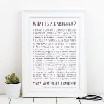 Personalised Gardening Poem, 2 of 4
