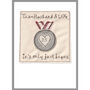 Personalised Silver Medal 25th Anniversary Card, thumbnail 7 of 12