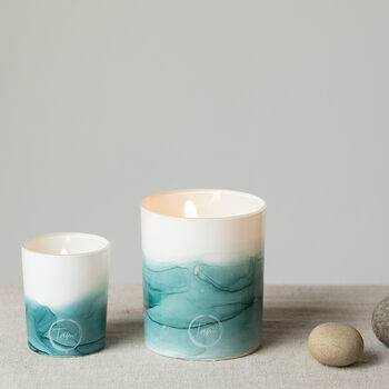 Hand Painted Votive Candle | Sandalwood + Patchouli, 3 of 3