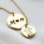 Personalised Love Mum 'Cz Stone' Pendant Necklace, thumbnail 2 of 8