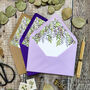 Regency Wisteria Wedding Invitation Suite, thumbnail 5 of 7