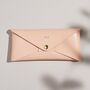 Personalised Blush Pink Leather Envelope Purse, thumbnail 3 of 4