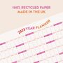 2023 Wall Planner UK | Pinks And Oranges | A1, thumbnail 2 of 3