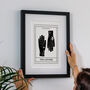 Personalised 'The Lovers' Tarot Print With Initials, thumbnail 5 of 7