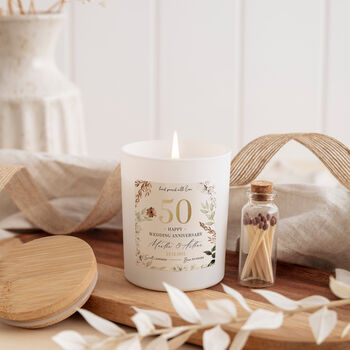 Couples Wedding Anniversary Candle Gift, 5 of 7