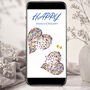 Personalised Animated Butterfly Hearts Anniversary E Card, thumbnail 1 of 2